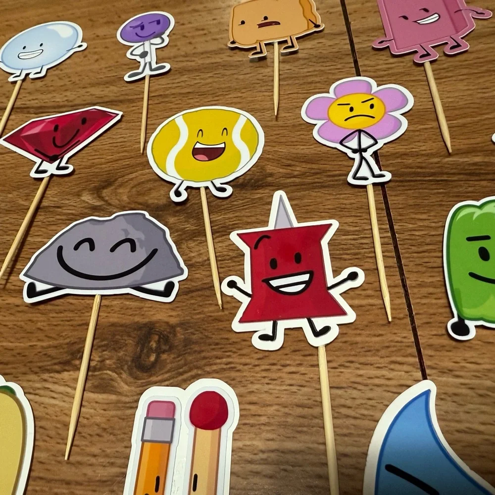Battle for dream island Characters Party cupcake toppers